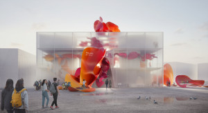 Pawilon Polski Expo 2025: projekt MFRMGR Architekci zaskakuje kolorową instalacją