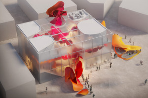 Pawilon Polski Expo 2025: projekt MFRMGR Architekci zaskakuje kolorową instalacją