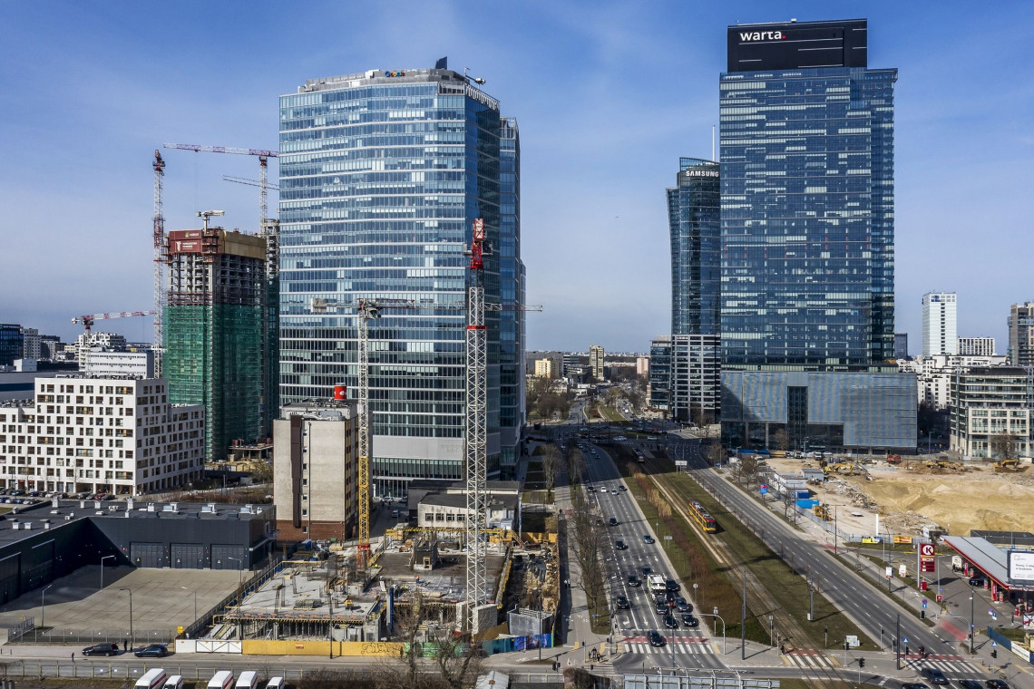Pierwszy muzyczny biurowiec w Polsce wyszedł z ziemi. Vibe to inwestycja Ghelamco projektu Pig Architekci