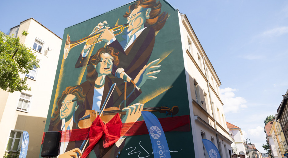 W Opolu powstał mural Zbigniewa Wodeckiego
