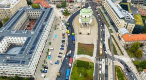 Zmiany na placu Trzech Krzyży w Warszawie