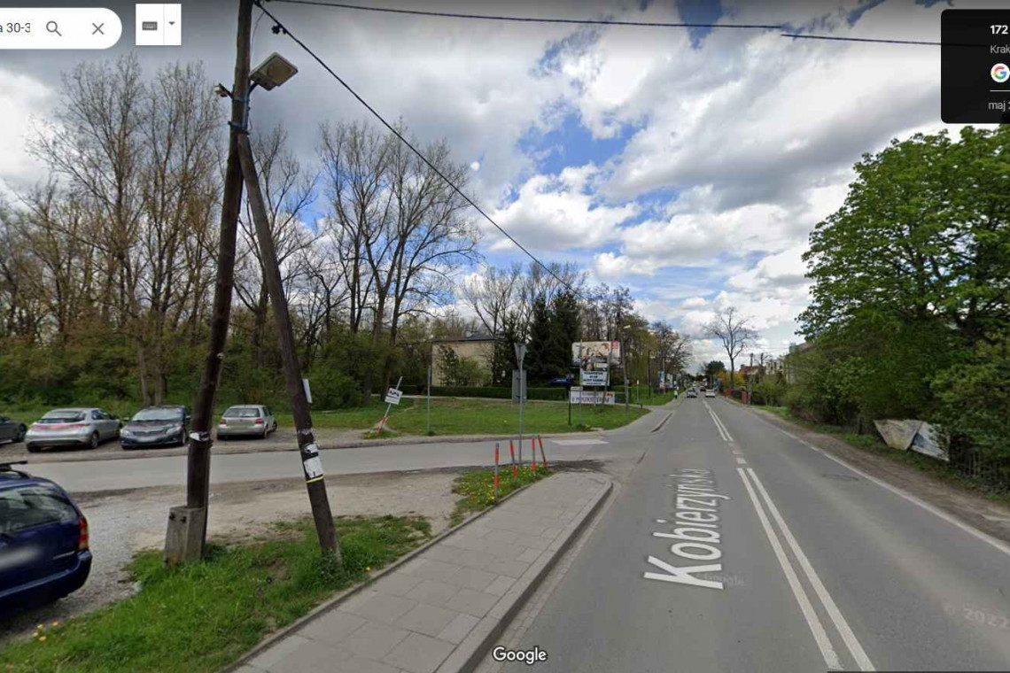 Skrzyżowanie ul. Kobierzyńskiej i Lubostroń od lat pozostaje jednym z najbardziej problematycznych w tej części miasta. fot. Google Street View Problematyczne skrzyżowanie w Krakowie wciąż bez remontu. Rozmowa z radnym