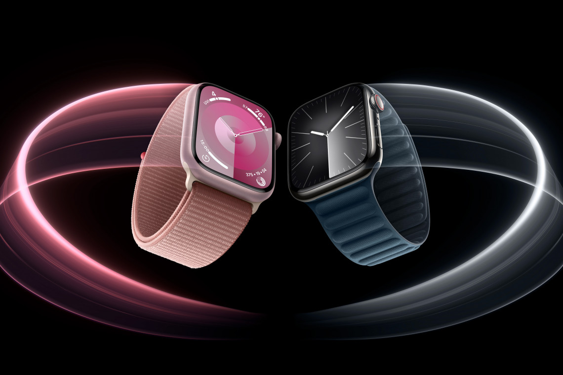 Firma Apple zaprezentowała we wtorek 12 września nowy Apple Watch Series 9. fot. mat. prasowe Apple Apple zaprezentował nowy, neutralny węglowo Apple Watch
