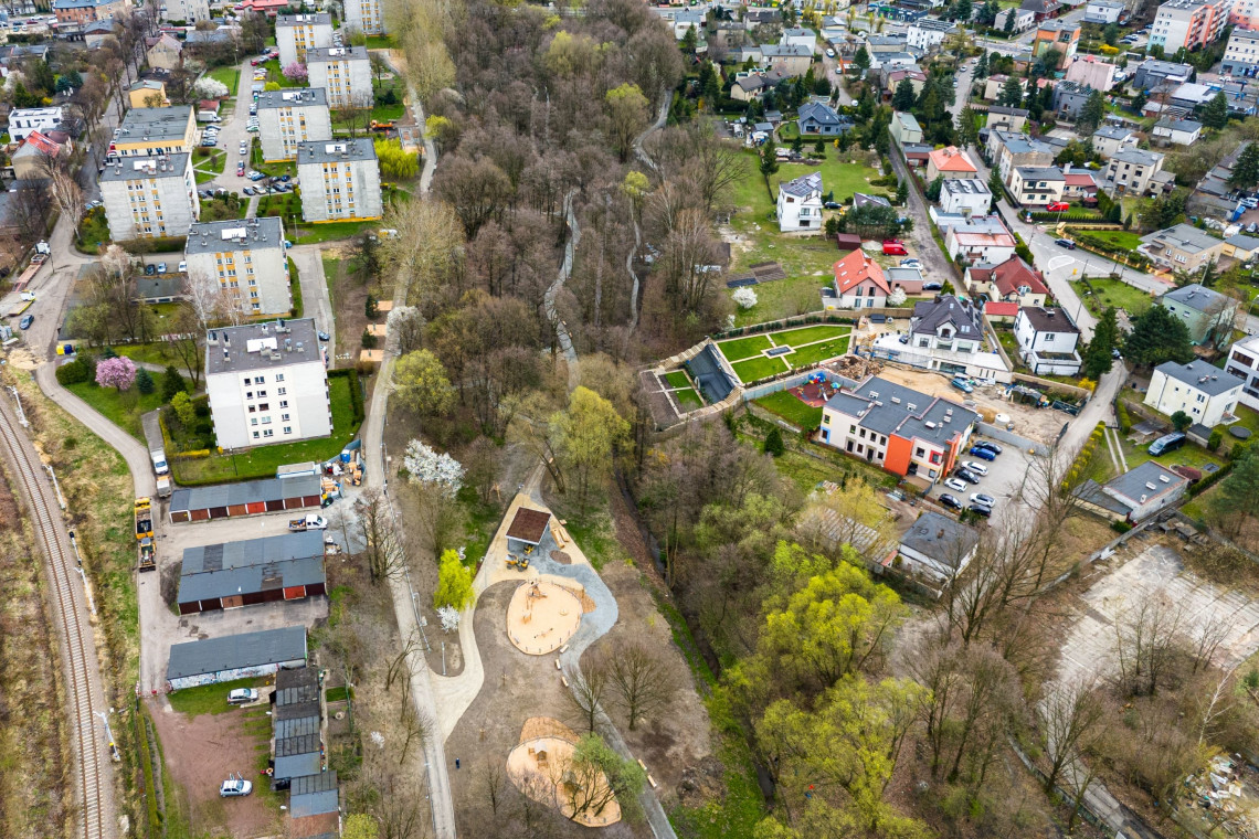 Park w dolinie rzeki Ślepiotki w Katowicach prawie gotowy