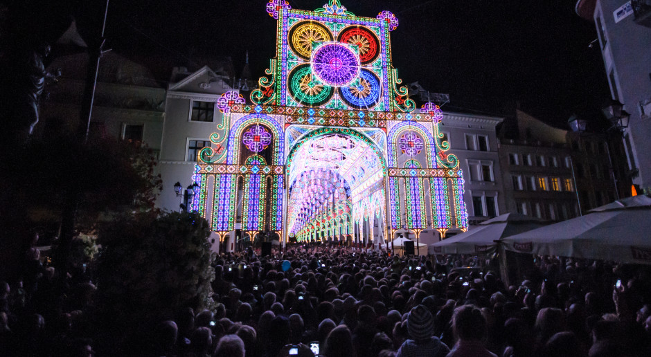 Timp de câteva zile, orașul vechi din Toruń a fost transformat într-un spațiu magic plin de lumină